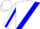 White, Blue Sash, Blue Stripe on Sleeves, White Cap