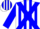 White, Blue cross belts, Blue Stripes on Sleeves