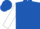 Royal Blue, White Palm Tree, White Crescents on Sleeves
