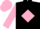 Black, Pink diamond, Sleeves and cap