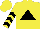 Yellow, Black Triangle, Black Chevrons on Sleeves, Yellow Cap