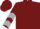 Burgundy, Silver Bowtie, Silver Chevrons on Sleeves