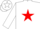 White, Yellow Crown in Red Star