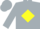 Silver, Silver 'AF' on Yellow Diamond