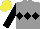 Grey, Black triple diamond and sleeves, Yellow cap