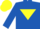 Royal Blue, Yellow inverted triangle, Yellow cap