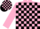 Pink and Black check, Pink sleeves, Black and Pink check cap