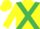 Yellow, Emerald Green cross belts