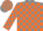 grey, Orange Blocks, Orange Band on Sleeves