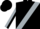 Black, White and Silver Sash, White and Silver Stripe on Sleeves
