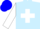 Light Blue, White Cross, White Bars on Sleeves, Blue Cap