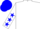 White, Blue Anchor, Blue Stars on Sleeves, Blue Cap
