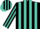 Black, Turquoise Stripes