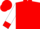 Red, red 'JET' on white diamond on back, red diamond stripe & cuffs on white sleeves