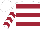 White, Maroon hoops, chevrons on sleeves