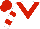 White, Red chevron, hooped sleeves, Red cap