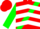 Red, Green Sash, White Chevrons on Green Sleeves, Red Cap