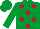 Emerald Green, Maroon spots