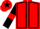 Red, Black seams, Black sleeves, Red armlets, Red cap, Black star