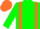 Green, Orange Braces, Green and Orange Cap