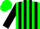 Green, Black Braces, Black Stripes on Sleeves, Green Cap