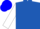 Royal Blue, White Circled 'O'D', White Bars on Sleeves, Blue Cap
