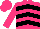 Hot Pink, Black Chevrons