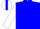 Blue, White Horseshoe, Blue Stripe on White Sleeves