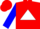 Red, White Triangle, White Band on Blue Sleeves