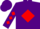 Purple, Purple 'U' on Red Diamond, Red Diamonds on Sleeves