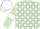 Light Green and White check, Light Green sleeves, White armlets, White cap