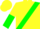 Yellow, Green Sash, Yellow and Green Vertical Halved Sleeves, Yellow Cap