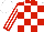 White, Red Collar and Blocks, Red Stripes and Cuffs on Sleeves, White Cap