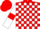 Red and White check, White sleeves, Red armlets