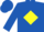Royal Blue, Red Z on Yellow Diamond