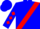 Blue, Red Sash and 'V', Red Diamonds on Sleeves
