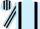 Light Blue, Black braces, Light Blue and Black striped sleeves and cap