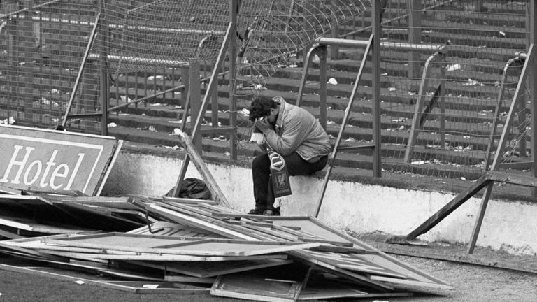 The horror of the Hillsborough is too much for a young Liverpool fan.