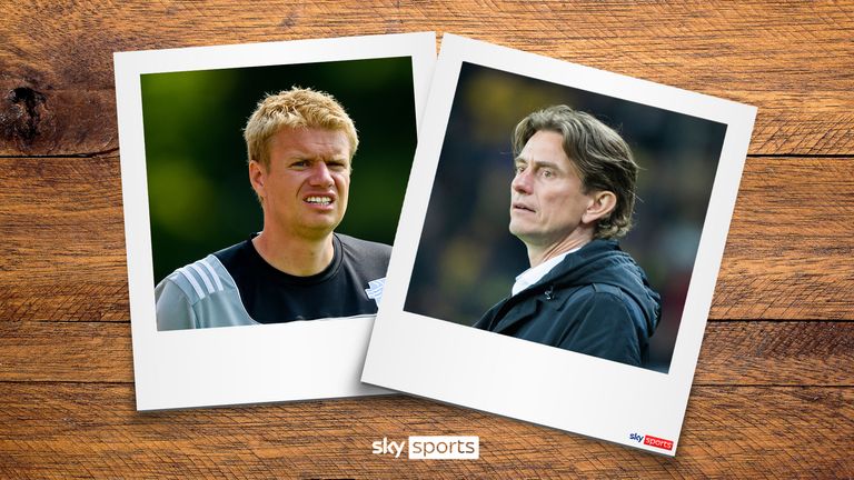 Aston Villa sporting director Johan Lange and Brentford head coach Thomas Frank were colleagues at Lyngby