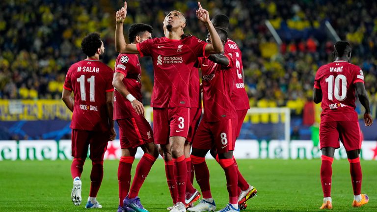 Fabinho celebrates restoring Liverpool&#39;s aggregate lead