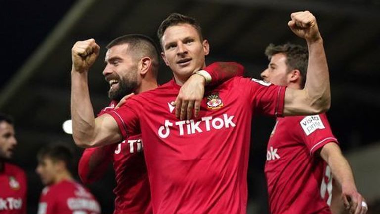 Paul Mullin gave Wrexham the lead for the second time 