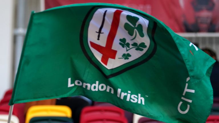 London Irish v Exeter Chiefs - Gallagher Premiership - Brentford Community Stadium
London Irish fans inside the stand before the Gallagher Premiership match at the Brentford Community Stadium, London. Issue date: Tuesday May 18, 2021.