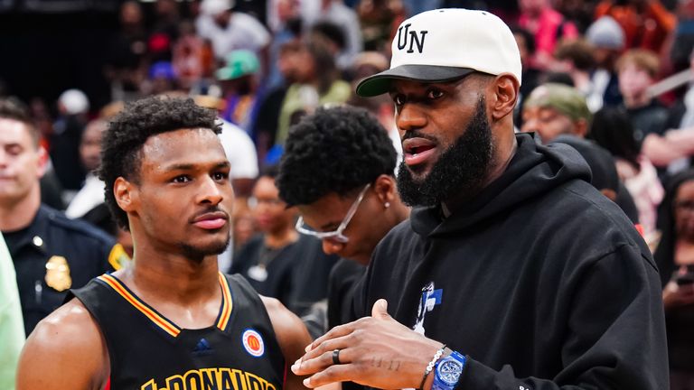 Bronny James, LeBron James 