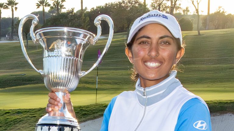 Aditi Ashok secured the trophy in Andalucía (Photo: Tristan Jones/LET)