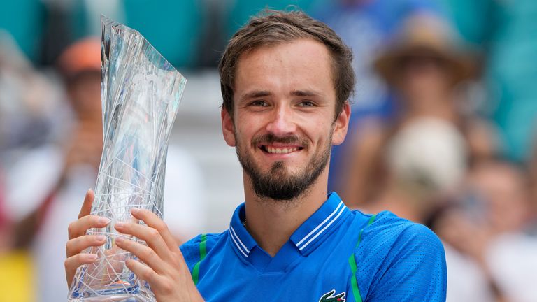 Daniil Medvedev is the defending Miami Open champion