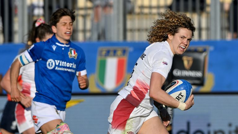 PARMA, ITALY - MARCH 24: during the Guinness Women&#39;s Six Nations 2024 match between Italy and England at Stadio Sergio Lanfranchi on March 24, 2024 in Parma, Italy. (Photo by Chris Ricco - RFU/The RFU Collection via Getty Images)