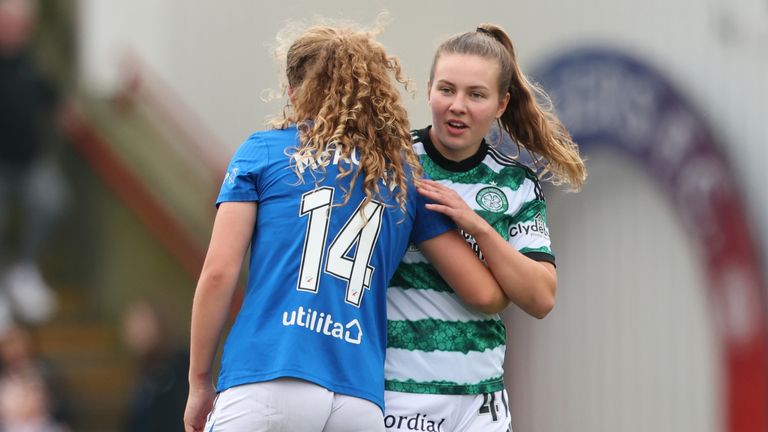 Rangers&#39; Mia McAuley and Clare Goldie at full time