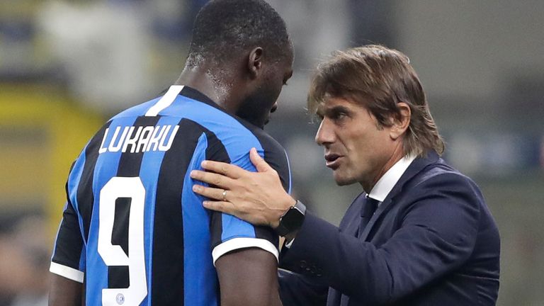 Lukaku with Conte at Inter