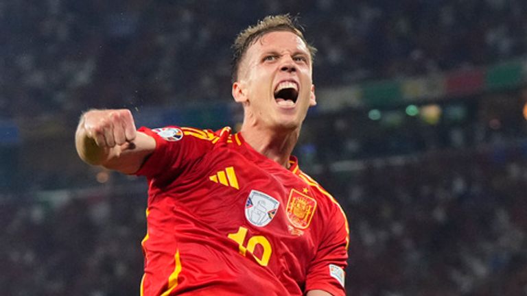 Dani Olmo's goal completed Spain's first-half turnaround