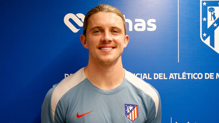 Conor Gallagher joins Atletico Madrid from Chelsea. Credit: Atletico Madrid.